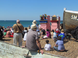 Punch and Judy on Brighton Beach
